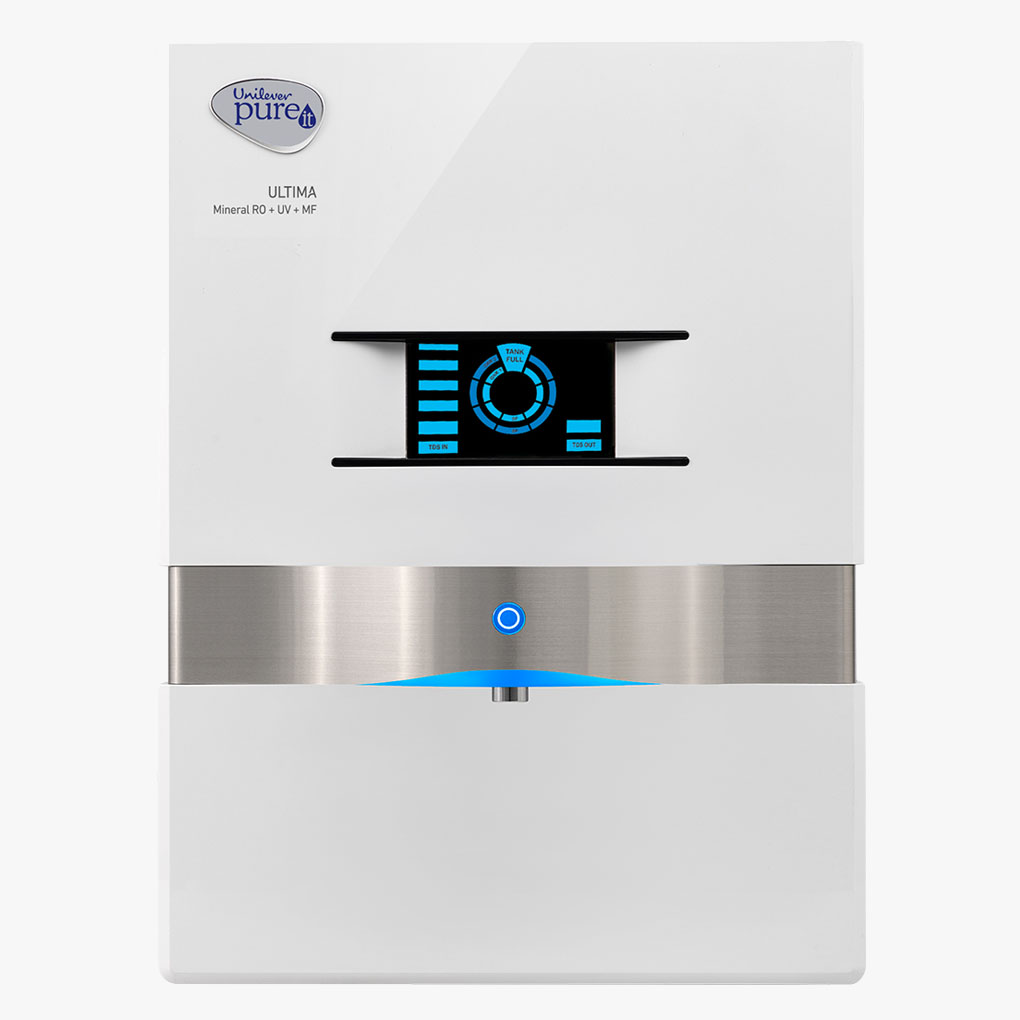 Máy lọc nước Unilever Pureit Mineral RO+UV+MF WHT nhỏ gọn dễ sử dụng
