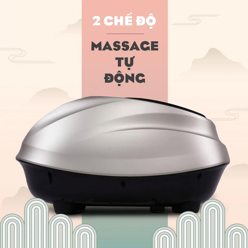 2 chế độ massage tự động giảm đau nhức nhanh chóng
