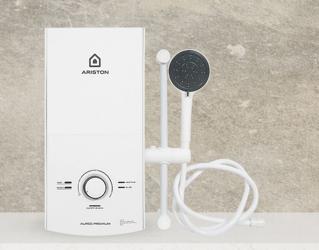 Máy nước nóng Ariston Aures Premium 4.5 với kiểu dáng nhỏ gọn