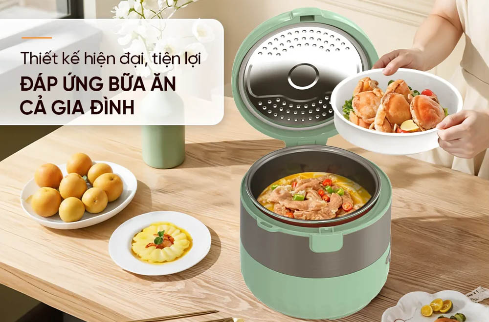 Nồi Cơm Điện Sunhouse SHD8604 1.8 Lít