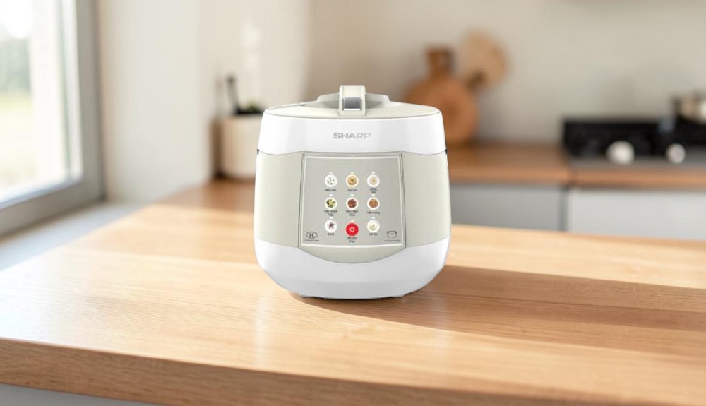 Nồi Cơm Điện Tử Sharp KS-COM1875I-RS 1.8 Lít