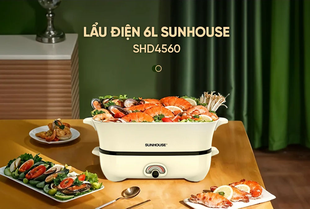 Nồi Lẩu Điện Sunhouse SHD4560 6 Lít