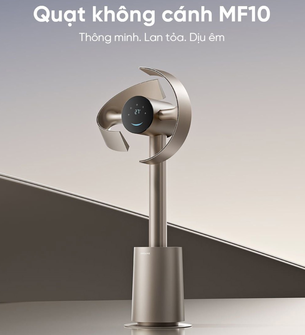 Quạt Không Cánh Dreame MF10 tô điểm không gian nội thất