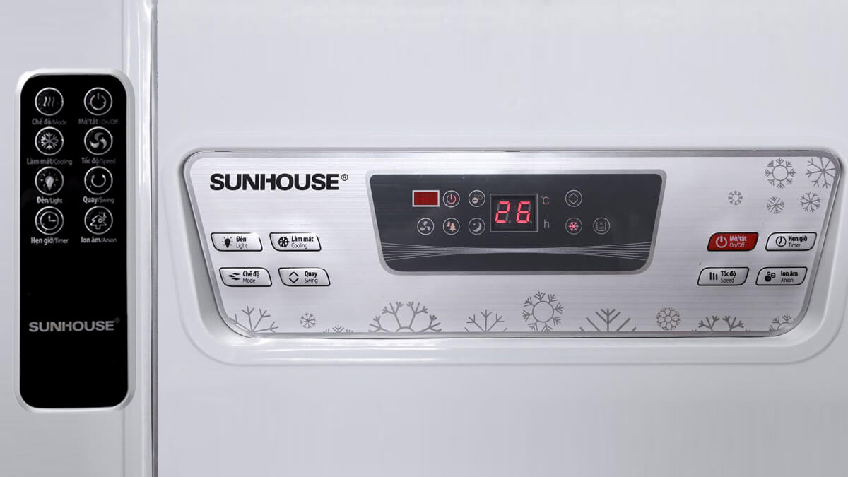 Remote và bảng điều khiển máy làm mát Sunhouse SHD7772