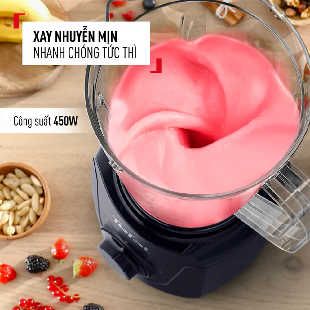 Công suất 450W giúp xay nhuyễn các loại trái cây