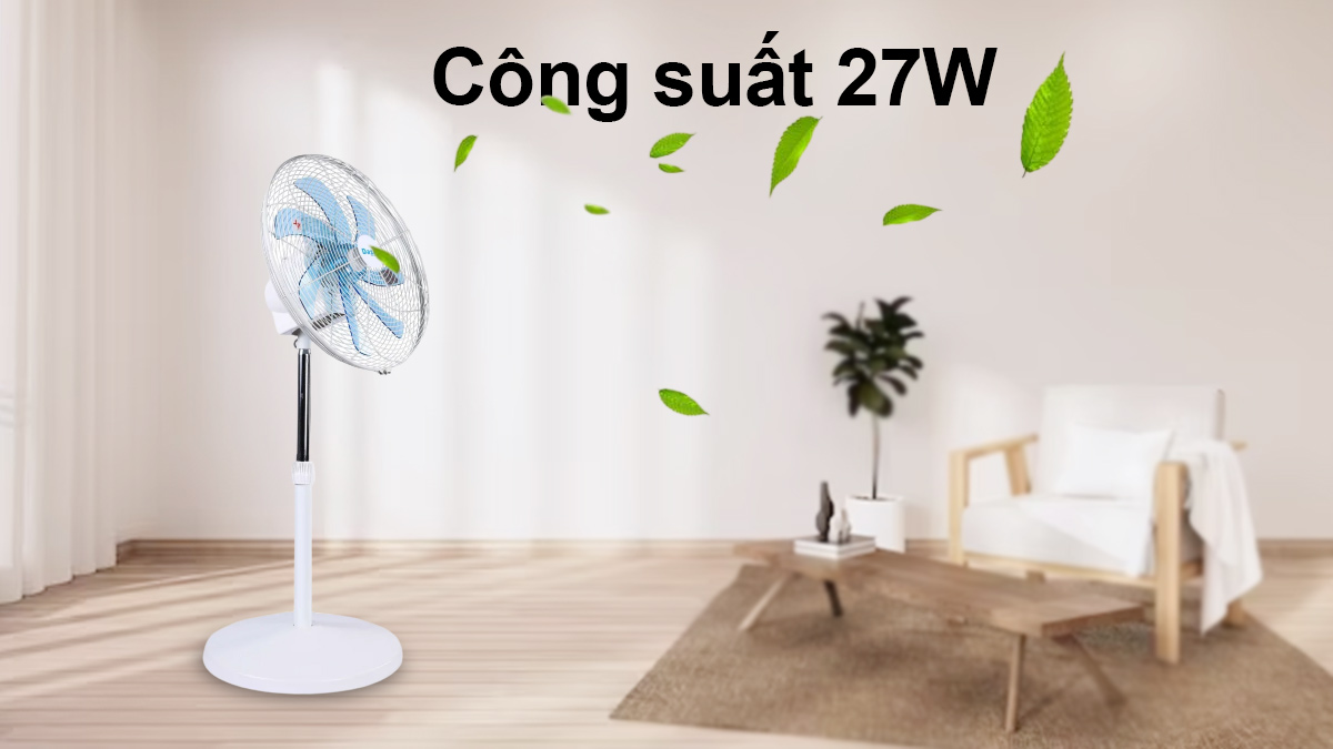 Quạt đứng đảo 360 độ Dasin DZS-1845 công suất 27W