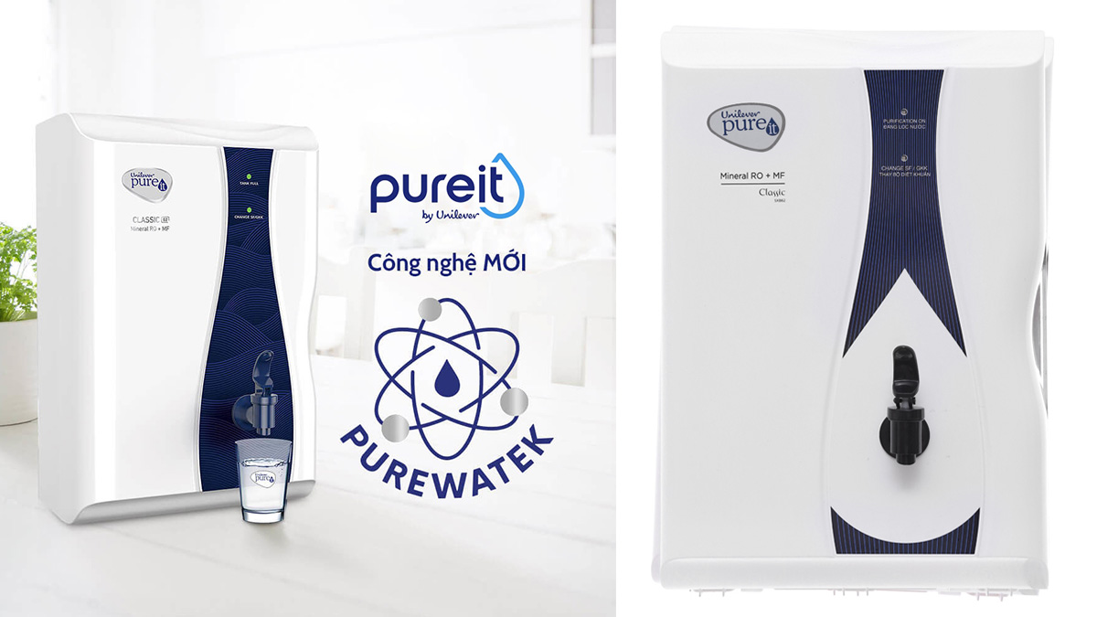 Unilever Pureit Casa G2 sử dụng công nghệ PUREWATEK lọc nguyên khối