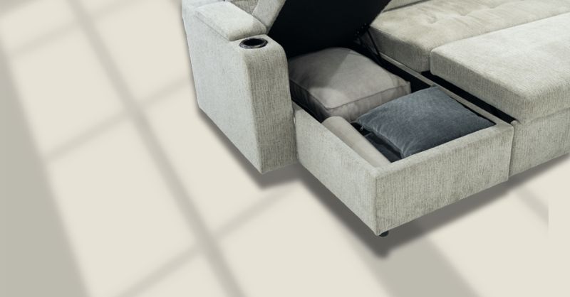 Thiết kế tích hợp ngăn chứa đồ dưới đệm ngồi, không gian lưu trữ lớn