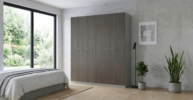 Tủ áo 4 của Lisa A3003 thiết kế tinh tế, nâng tầm vẻ đẹp không gian