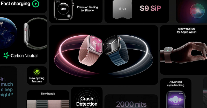 Apple Watch Series 9 ra mắt với mức giá khởi điểm từ 399 đô