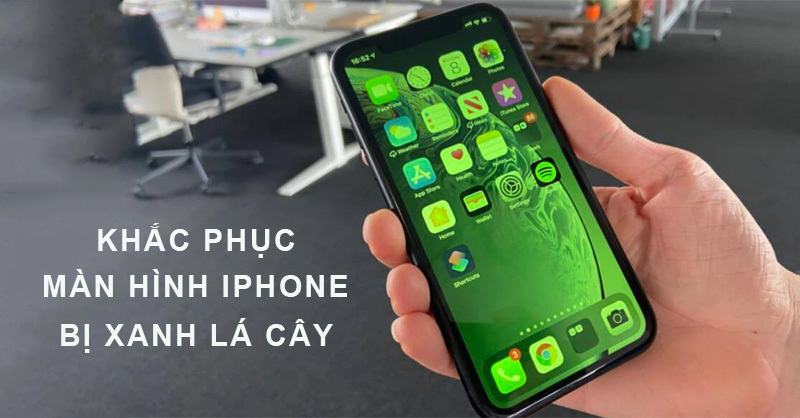 Khắc phục màn hình iPhone bị xanh lá cây như thế nào