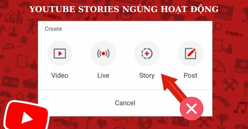 YouTube Stories ngừng hoạt động
