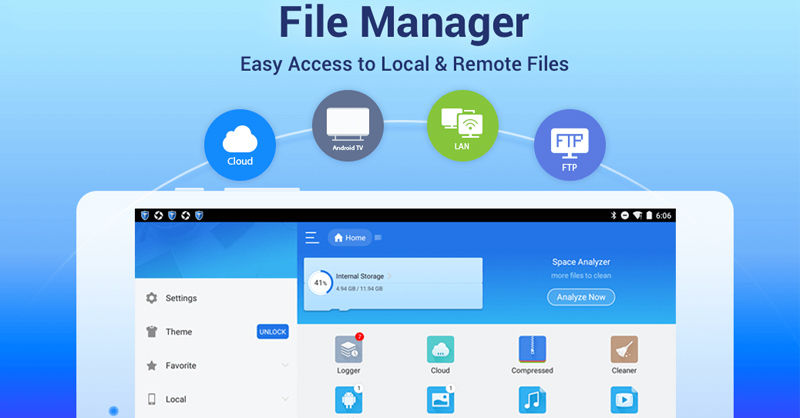 Ẩn ảnh và video bằng ứng dụng ES File Explorer File Manager