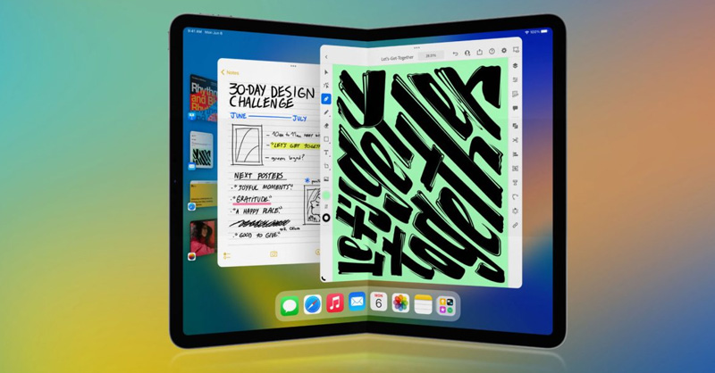 Apple đã ấp ủ dự định ra mắt iPad gập từ lâu