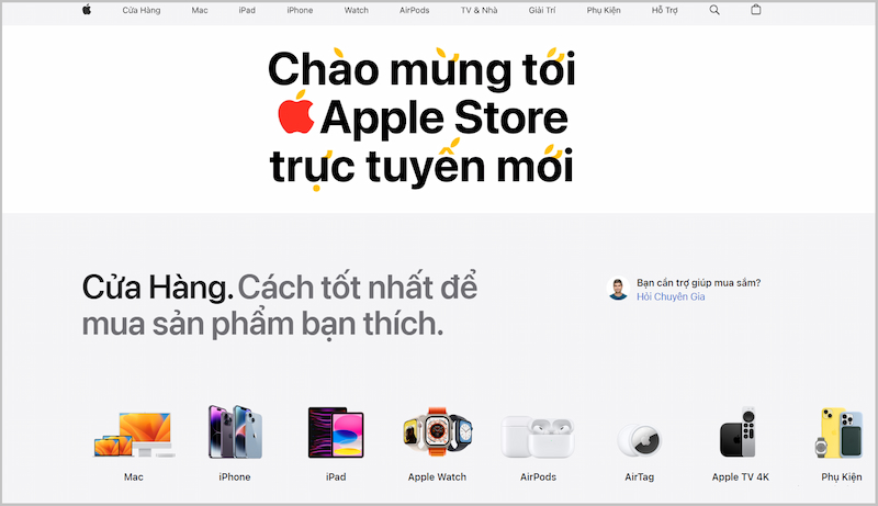 Apple mở Apple Store trực tuyến tại Việt Nam