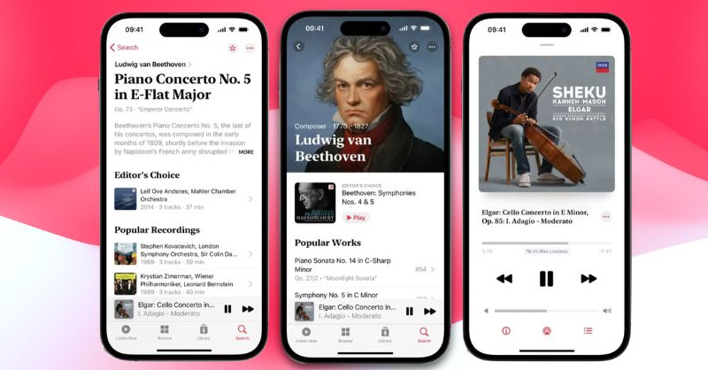 Apple Music Classical có khả năng tìm kiếm thông minh
