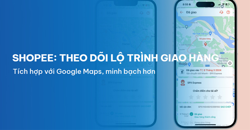 Người dùng được phép xem lộ trình Shopee bằng Google Maps