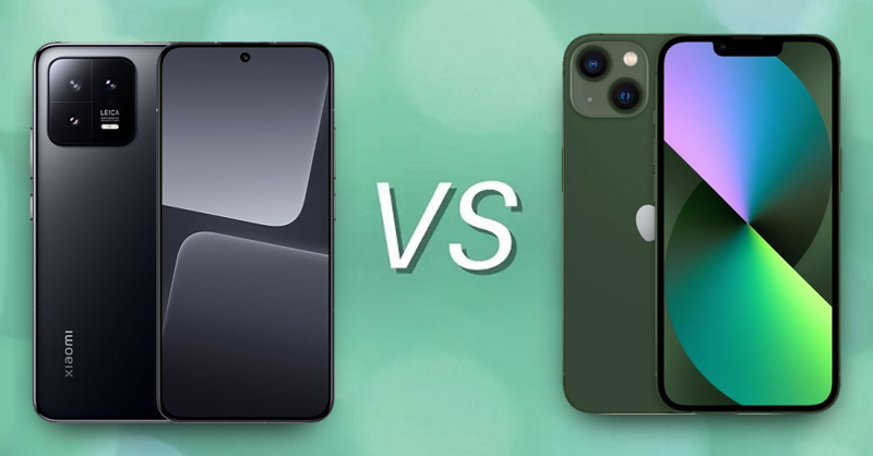 So sánh Xiaomi 13 và iPhone 13