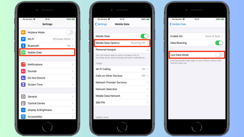 Cách bật Low Data Mode trên iPhone