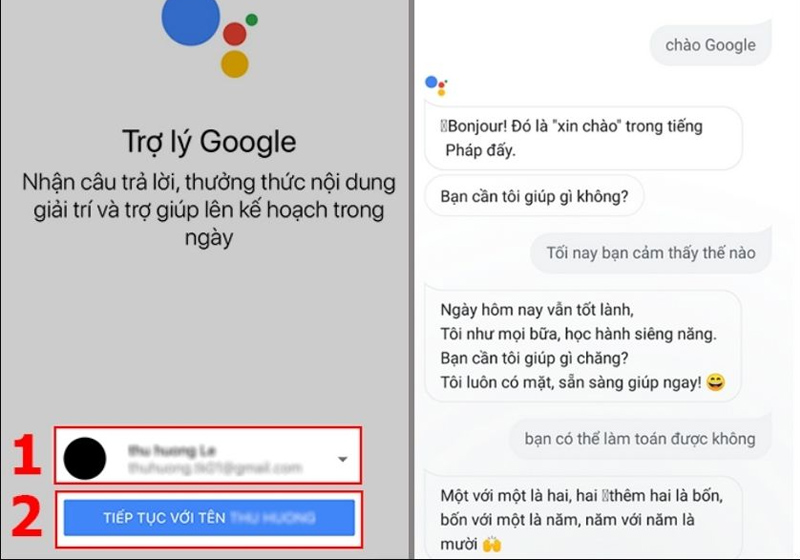 Đăng nhập và thiết lập các câu lệnh Tiếng Việt trên Google Asisstant