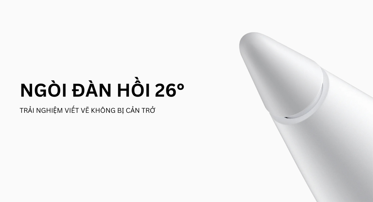 Ngòi đàn hồi 26° trên Xiaomi Smart PEN