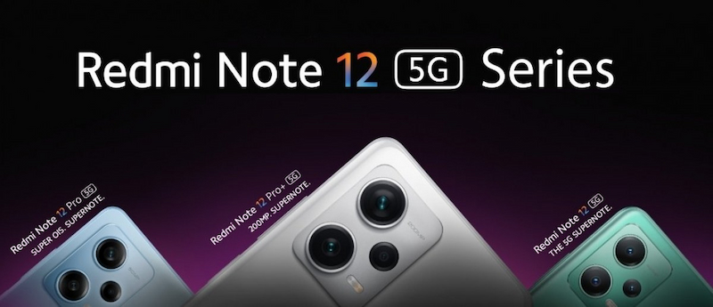Các phiên bản Xiaomi Note 12 5G Series