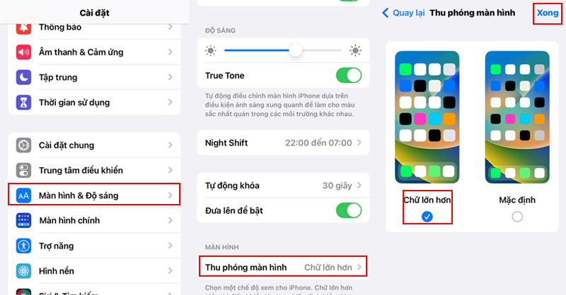 Cách thu phóng màn hình trên iPhone