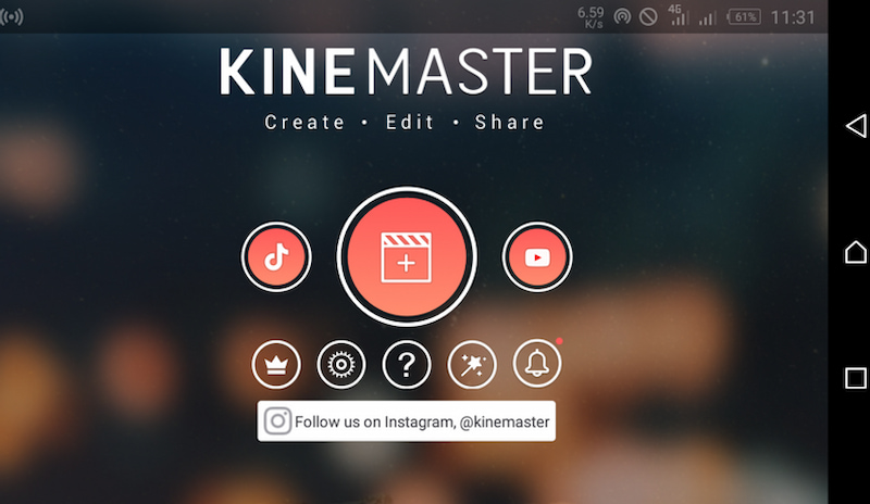 Chỉnh sửa video bằng ứng dụng KineMaster trên Android