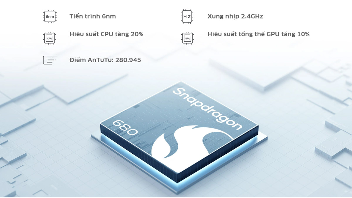 Chip Snapdragon 680 của Vivo Y22S 8GB 128GB