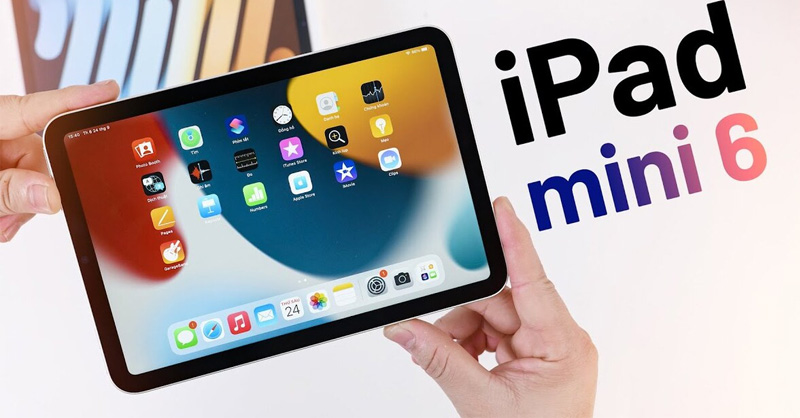Có thể sử dụng iPad Mini 6 bằng một tay với kích thước nhỏ gọn
