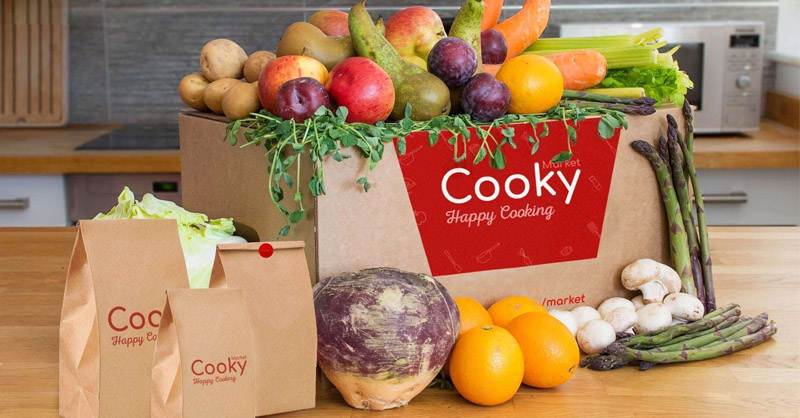 Cooky đã cho ra mắt dịch vụ giao thực phẩm tận nhà Cooky Market