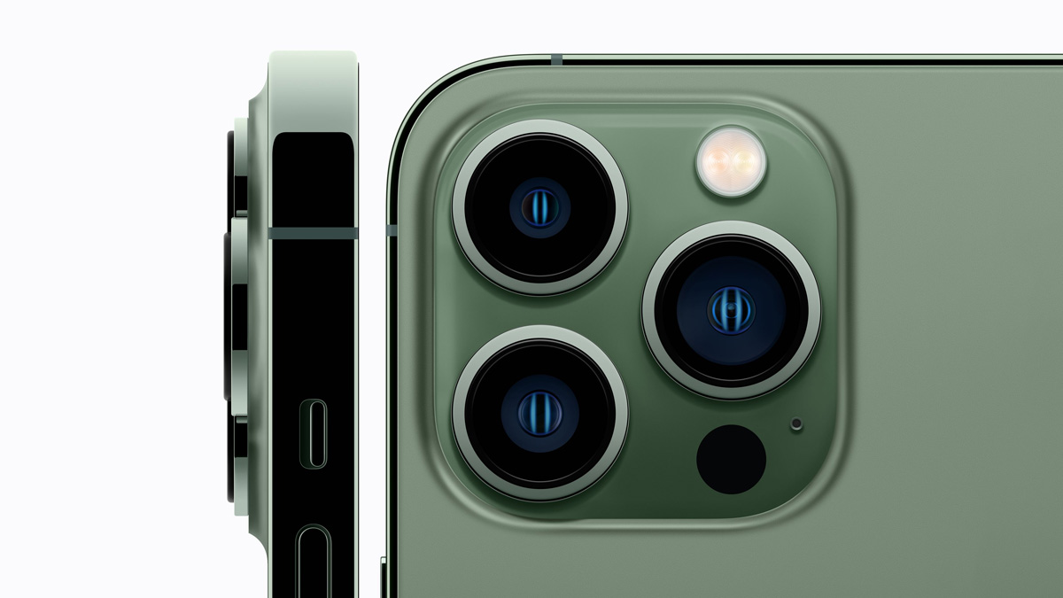 Cụm 3 camera sau của iPhone 13 Pro 128GB xanh lá 