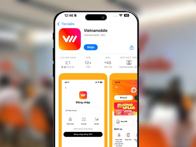  Mở ứng dụng My Vietnamobile