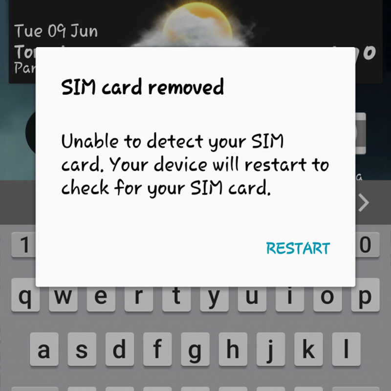 Điện thoại Samsung báo lỗi SIM