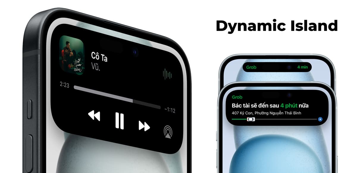 Tính năng Dynamic Island trên iPhone 15 128GB
