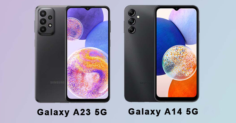 Galaxy A23 5G và A14 5G có vẻ ngoài đặc trưng của Galaxy A Series