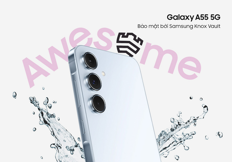 Galaxy A55 5G được nâng cao bảo mật bởi Samsung Knox Vault