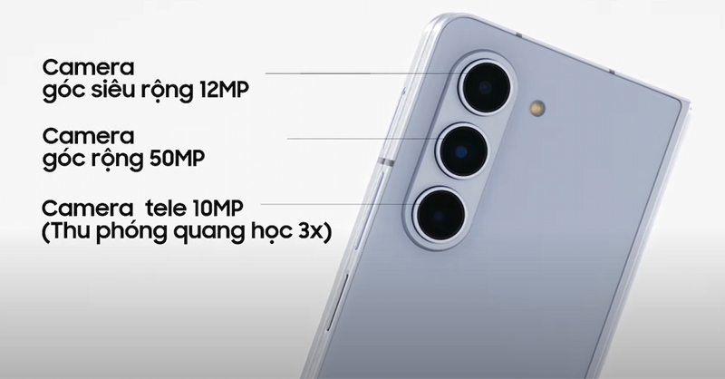 Hệ thống camera sắc nét của Samsung Galaxy Z Fold5 256GB