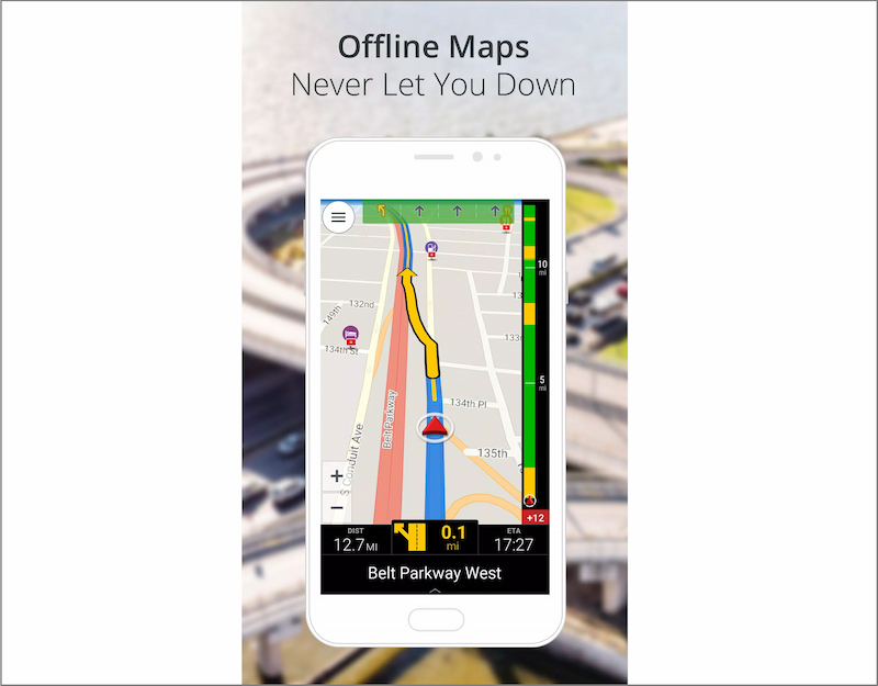 Hỗ trợ ngoại tuyến trên ứng dụng CoPilot GPS cho Android
