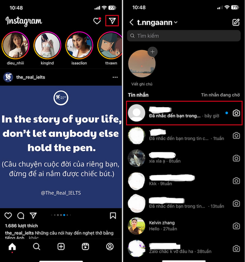 Hướng dẫn reup lại story bên trên Instagram khi được gắn thẻ
