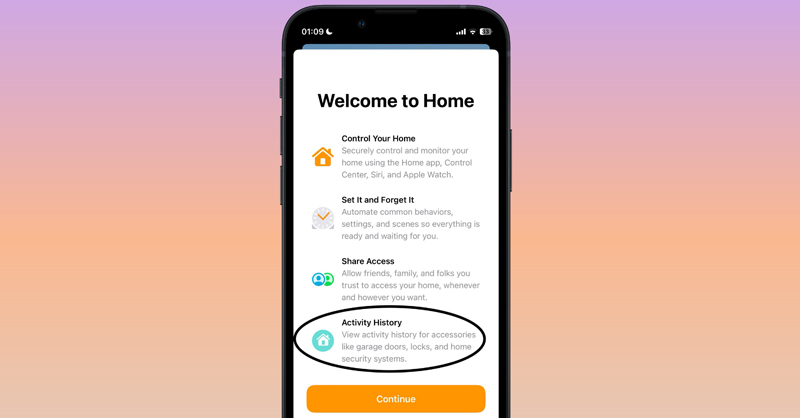 iOS 17 cho phép xem lịch sử hoạt động của ứng dụng Home