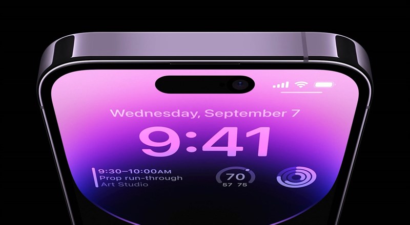 iPhone 14 Pro Max chuyển sang màn hình đục lỗ viên thuốc