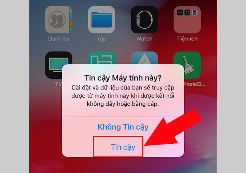 Kết nối iPhone với máy tính để chuyển video