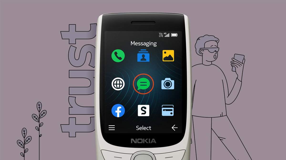 Màn hình 2.8 inch của Nokia 8210 4G