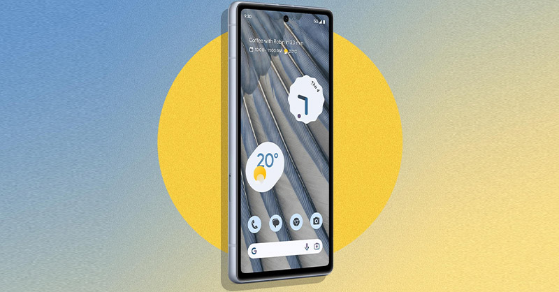 Màn hình của Google Pixel 7a có độ sáng rõ nét và chân thực