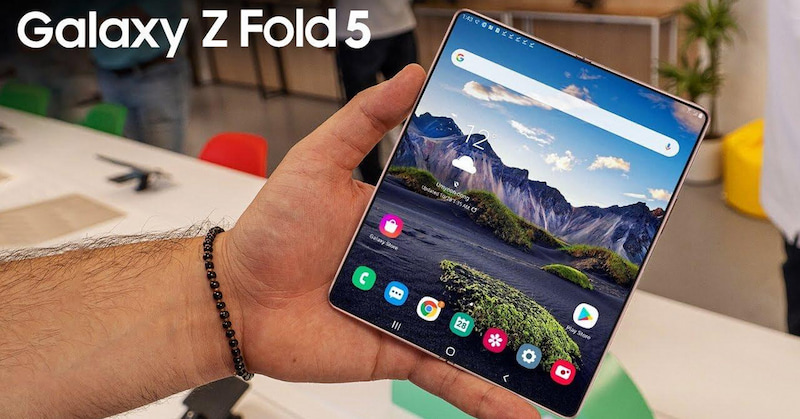 Màn hình Galaxy Z Fold5 cho khả năng hiển thị chất lượng