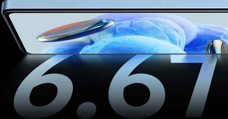 Màn hình rộng lớn 6.67 inch của Redmi Note 12 Pro