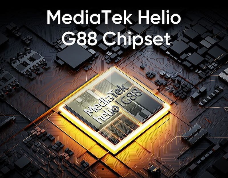 Mạnh mẽ nhờ chip Helio G88 trên Realme C55