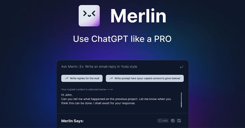 Merlin ChatGPT là một tiện ích hỗ trợ người dùng trên Chrome