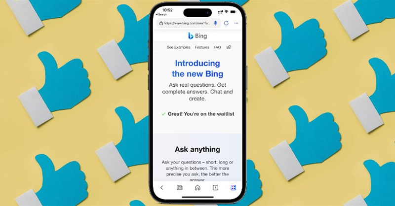 Mở ứng dụng Bing AI để tạo ảnh AI cho điện thoại